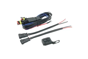 Motorcycle LED Fog Light Headlight Wiring Harness Burst Flash Left and Right Flash Wiring Harness Far and Near Wire Harnesses