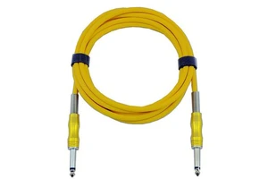 OEM Custom Multi-Color 6.35 mm Guitar Cable 6 M PVC Jacket Strong Noise Reduction for Electric & Bass Guitars Mixers