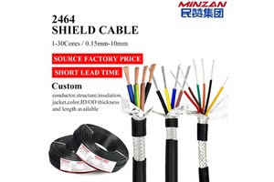 RVVP 2/3/4/5/6/7/8 Core 0.2mm 0.3mm 0.5mm 1mm 1.5mm Shielded Cable Sensor Wire 300V PVC Insulated Sheath Control Cable