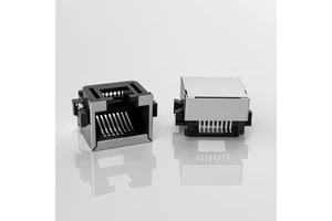 HC-RJ45-055-4 Sinking Plate 8.6 Ethernet Connector 8P/8C RJ45 Connector 1X1 Gigabit 1000 Base-T Female Connector for Camera