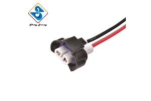 Auto H8 H11 Headlight Socket Wire Harness UREA High Temperature Resist Headlamp Connector Harness