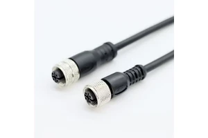 High Durability M12 Male Female Extension Cord Custom Length Anti-Interference for Industrial Sensors Wiring Harness