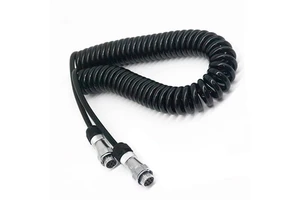 7-Core Waterproof On-Board Monitoring Video Cable for Semi-Trailer Trucks PU Spring Cable Electronic Automobiles Machines
