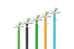 Factory Sales Industrial High Flexibility Ethernet Cable Double Shielded Profinet Drag Chain Gigabit CAT6A RJ45 5m