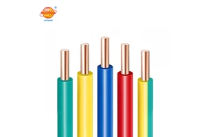 XLPO Insulated 4mm Low Smoke Zero Halogen Oxygen-Free Copper Cable Customizable 300/500V 450/750V 125 Solid Conductor BYJ