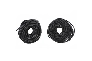 Spiral Cable Organizer Tube Wire Network Cable Winding Storage Harness Anti Biting Protection Tape 2m Black