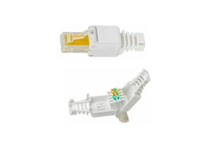 Factory Price Cat5e Toolless RJ45 Connector UTP Ethernet Network Female Connector 8-Pin Zinc Alloy Shell Gold Plated 8P8C