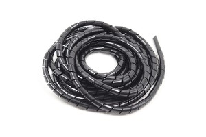 Spiral Cable Wrap 4mm10m Black Spiral Wrap Cable Binding Tidy Leads for TV PC Home Cinema CCTV Wires