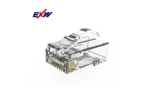 EXW High Quality Cat6 Arched RJ45 Connector Plug Unshielded Rj45 Connector Cat6