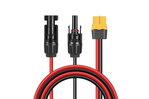 12AWG 4mm2 Copper XLPE Insulated 600V High Voltage Solar Connector Cable Male/Female Single Head Outdoor Power Station Use