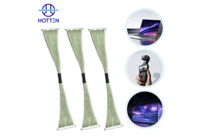 Hotten 44AWG Micro Coaxial 50Pin 0.3mm Pitch HRS DF56 LVDS EDP Cable Assembly 103mm For Computer Electronic Machines Imaging