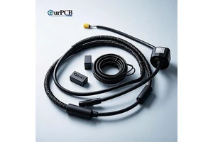 High Density Mini Wiring Harness EMI Shielded 28AWG Thin Wire For Handheld Industrial PDA Barcode Scanner Signal Connection Part