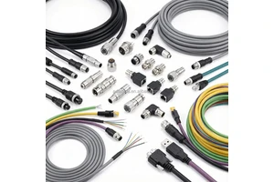 8 Pin Male/Female to RJ45 Industrial EtherCAT Cable with Copper Contacts and ABS Housing IP67 Rated for Industrial Camera
