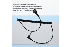 Anti-static Grounding Cord Antistatic Coil Wire Esd Grounder Cable Anti Static Ground Cord
