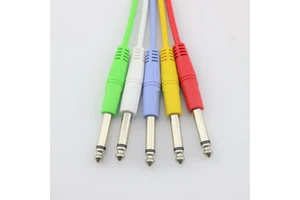Customizable 4PK Guitar Pedal Cable in Multiple Colors PVC and Plastic Audio Cable for Amplifier and Effect Pedal