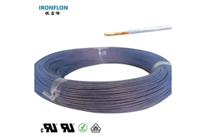 Thin PTFE Electrical Pure Copper Wire Wrapped Insulated High Temperature 250C Automotive Harness Wire 0.16mm Customized