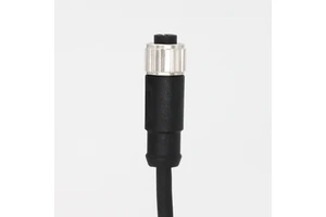KRONZ Pre-assembled cable M12 Connectors 3/4/5/8/12 Pin Female Straight PVC Black Shielded M12 Connectors Assembly Cable