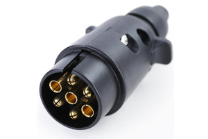 OEM Factory Sales 7 Pin/Way Trailer Plug Cable Wire Harness Trailer Connector 12V European Style Round Adapter