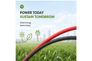 1500V DC Flame Retardant Solar PV Cable Tinned Copper XLPE Insulated LSZH Jacket Wire for Industrial Photovoltaic Power Systems