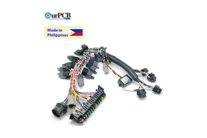 High Power DC Wire Harness Assembly Custom Battery Cable Harness for Solar Energy Storage Systems ISO9001 RoHS Certified