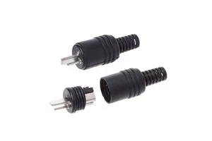 1Pcs 2 Pin DIN Speaker Plug 2-Pin Plug Hifi Loudspeaker Cable Solder Connector