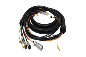 Custom Cable Laser Cutting/Welding Integrated Harness, 12-24 Pin Main Plug, Oil-Resistant, -40℃~+85℃ Operating Temp