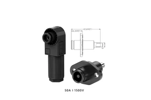High Power 350A 120mm2 Quick Lock IP67 Waterproof 150V DC Renewable Energy Systems Connector DC 50A Rated Current 1P Male/Female