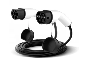 Type2 to GBT Spiral EV Charging Cable 5M 1P/3P 32A 7KW/22KW Type 2 GB/T Coiled Cord for Public AC Charging Station