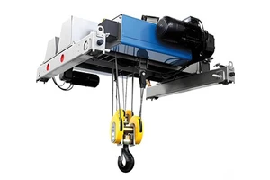 New 5Ton European Wire Rope Hoist Materials Lifting Motorized Trolley Travelling Variable Speed Electric Hoist Remote Control 1