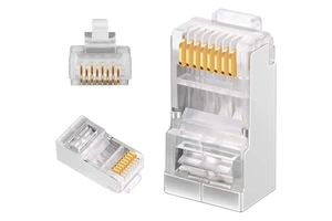 Ethernet Network Cable Shield RJ45 FTP Connector Cat6 Cat6a 8p8c Modular Plug Copper PC