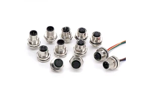 Linconn M12 IP67 Circular Waterproof Plug Connector Kit 3/4/5 Pin Male Female Plugs Industrial Sensors Cable Connector
