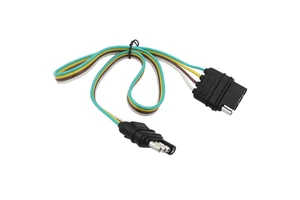 Car Tail Light Power Cord 4 Pin Socket Extension Cable Harness with Male and Female Electrical Trailer Connector