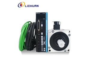 Lichuan 1.2KW 1.5KW 1.8KW AC Servo Motor with Driver 220V 5A/6A 4/5/6N.m AC Servo Motor Drivers Kit for CNC&Automated Machine