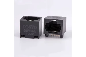 RoHS Compliant Female RJ45 Keystone Jack PBT Black Full Plastic Cat6 Connector Flash Gold Plating Side Entry Ethernet Connectors