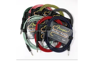 Wholesale Professional Instrument Cable for Electric Guitar Bass Mandolin Keyboard-3m/6m/10m/15m/20m Metal Guitar Cable