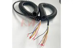 Lift Spiral Cable 9*1.0mm2 Insulated Copper Conductor PVC/PE Insulation Kai Mei Cable RVUT Model -40 +85 Working
