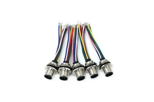 YZCONN Factory OEM Customized GX12 GX16 Butt Joint Waterproof 2-10Pins Aviation Connection Cable Wiring Harness