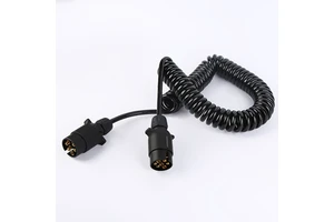 Electrical Trailer and Truck Spiral Spring Cables with 7 Pin Plugs for Other Brake Systems