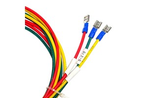 Industrial Control Equipment Cabinet Connection Cable 1007 Yellow-Green PVC Pure Copper Cold Press Terminal Wire Harness IP66