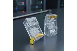 OEM RJ45 Connector Cat5e Cat6 8P8C Modular Plug Gold Plated Unshielded for High Speed Internet