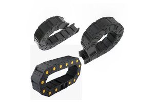 Drag Chain Towline Cable Pvc Flexible Shielded Hydraulic Drag Chain Black Plastic Cable Wire Carrier Drag Chain for CNC Machine
