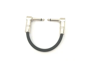 Cheap Factory Price Guitar Patch Cable 6.35mm Mono Jack Right Angle TS Effect Pedals Instrument Cables