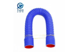 High-Temperature Radiator Silicone Hose Optimal Performance Wire Reinforcement Flexible Automotive Rubber Auto Custom Cutting
