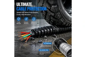 Waterproof Flexible Steel Conduit PVC Jacket for Petrochemical Plant Electrical Wiring, Custom Size OEM