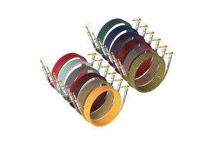 TL LINK Gold-Plated Tip Nickel-Plated Shell DC 6.35mm M-M Copper Conductor Guitar Cable Straight-to-Right-Angle Dual-Color Mesh