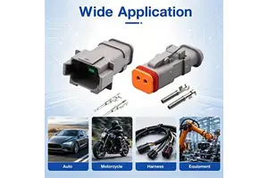 8Pin IP67 Waterproof Construction Machinery And Heavy Truck Dedicated Wiring Harness Connector DT04-08PA-E008/DT06-08SA-E008