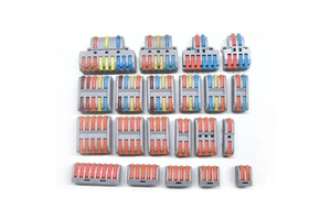 CE Fast Wire Connector 1 in Multiple Out Electrical Connector Plug-in Splitter Wiring Cable for Home Light Terminal Block