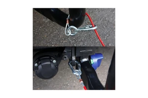 Emergency Tow Cable with Spring-Loaded Hooks for RV and Trailer - Ideal for Breakdown Situations and Roadside Assistance