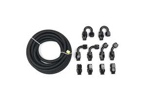 AN3 AN4 AN6 AN8 AN10 AN12 New Nylon Braided Leak Proof Corrosion Resistant Universal 3-6m Length Fuel Line Hose Assembly