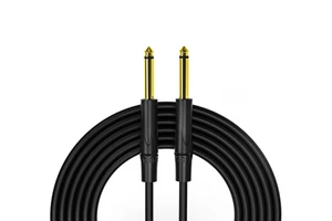 Cheap Price Instrument Cable 1/4 Inch Straight Instrument Cable for Electric Guitar/Bass and Keyboard, 10 Foot, Black
